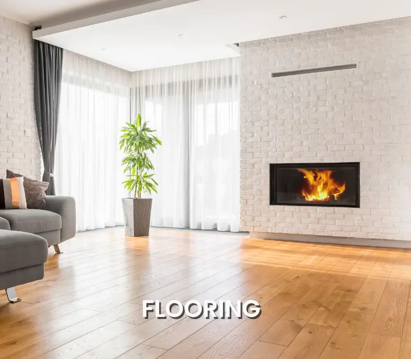 Flooring Engineered Hardwood Flooring in a living room