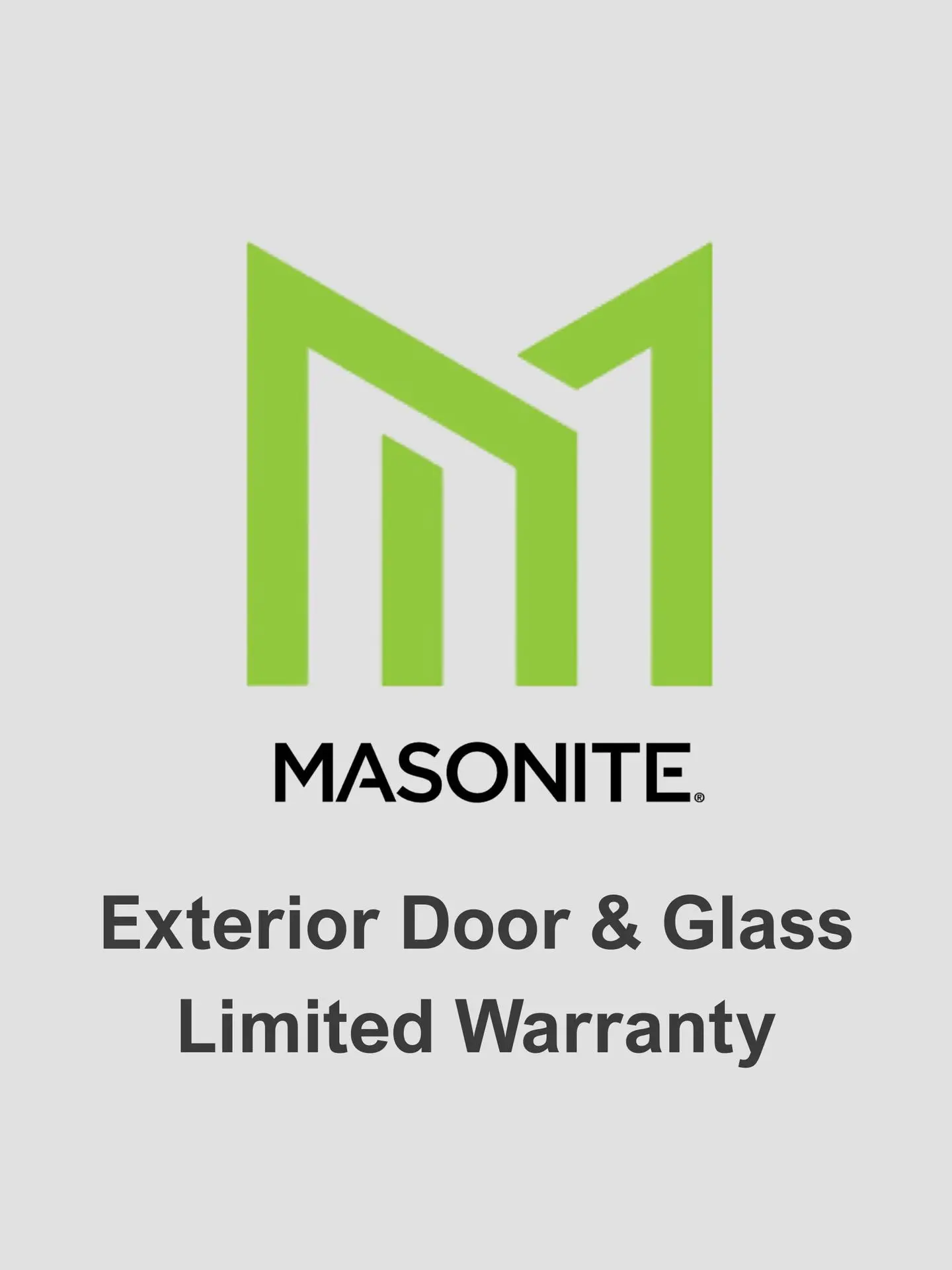 Masonite Exterior Door & Glass Limited Warranty