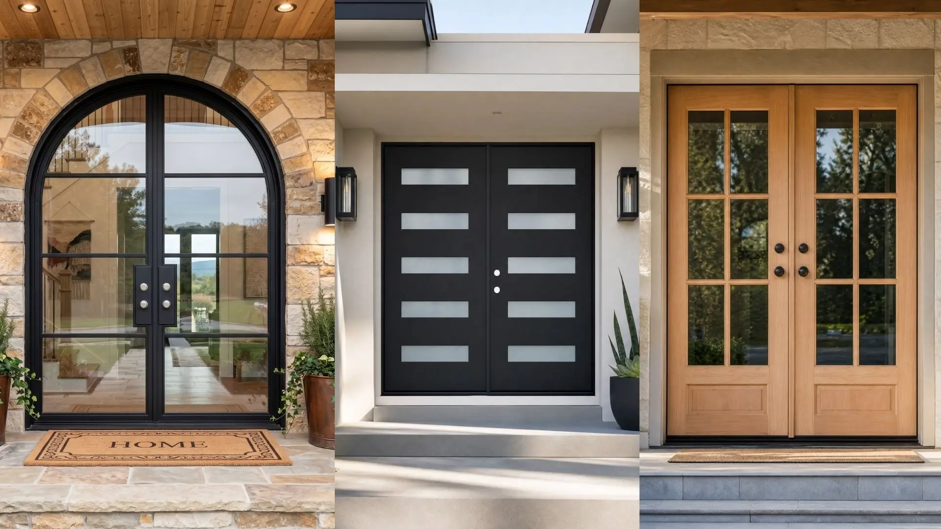 Wrought iron vs wood vs fiberglass entry door comparison — Highline Building Supplies
