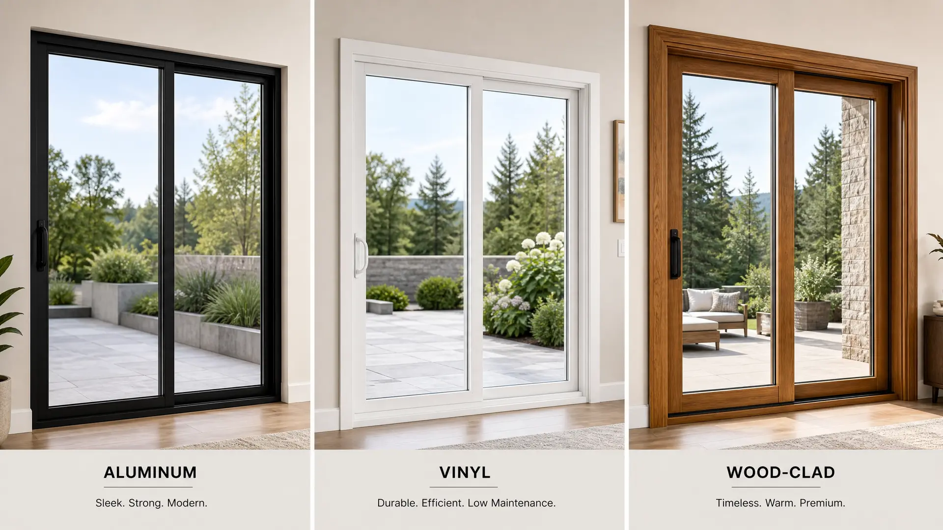 Sliding patio door options for Texas homes — 12068 and 12080 configurations from Highline Building Supplies