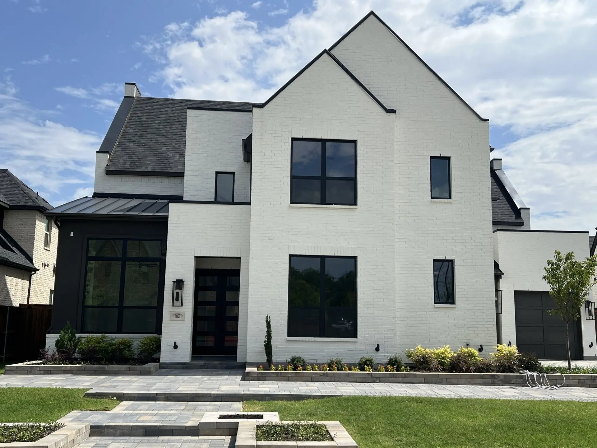 Completed Austin Texas home featuring quality windows, doors and building materials