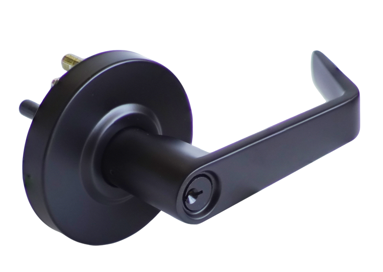 PHG HARDWARE:EL500CT19 Exit Device EL5 Series Lever Trim BLK 500EL-CT Entrance Key In Lever Trim (F08) US19 - SC4