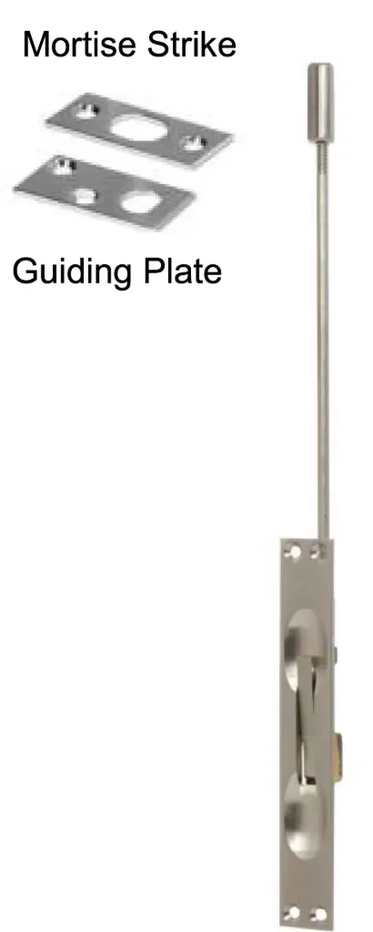 PHG HARDWARE:EFB0126D Door Hardware UL Extension Flush Bolt For Metal Door (EFB01) EFB-01 12" UL, US26D (436302)