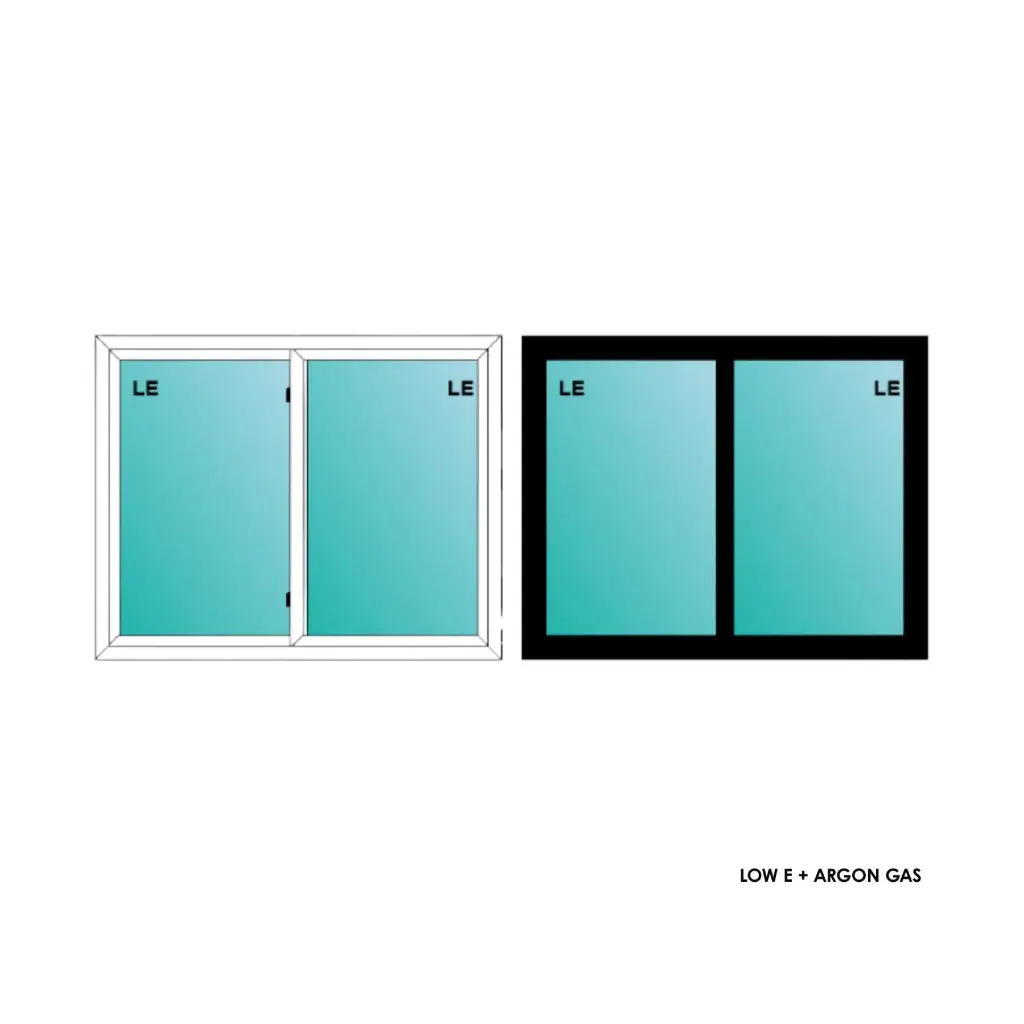 ELEVATE WINDOWS:5040 BLK SVS 60x48