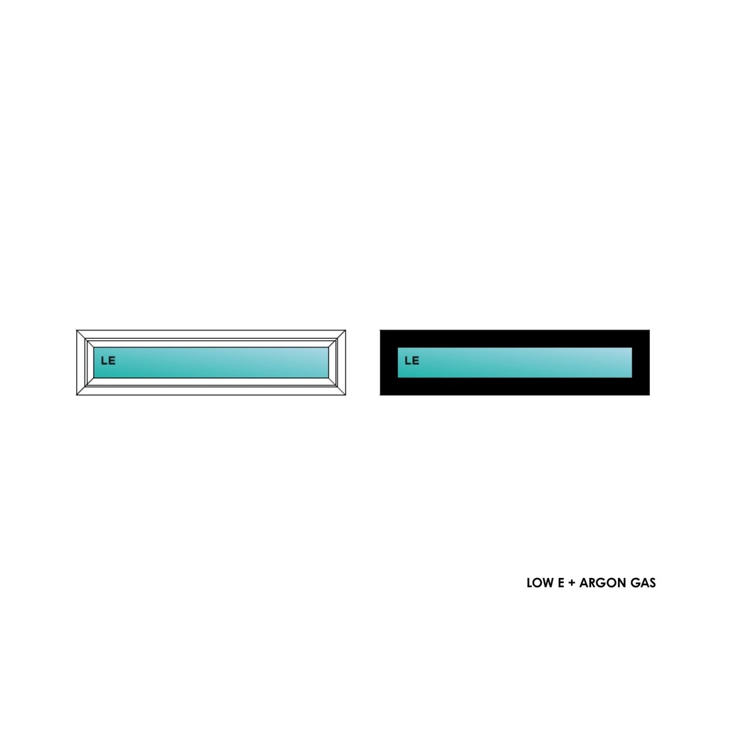 ELEVATE WINDOWS:4010 BLK PW 48X12