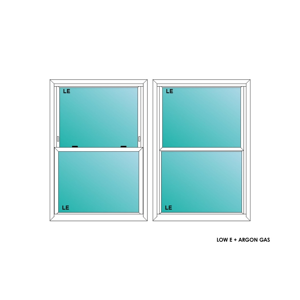 ELEVATE WINDOWS:3044 WH SH 36X52 D2