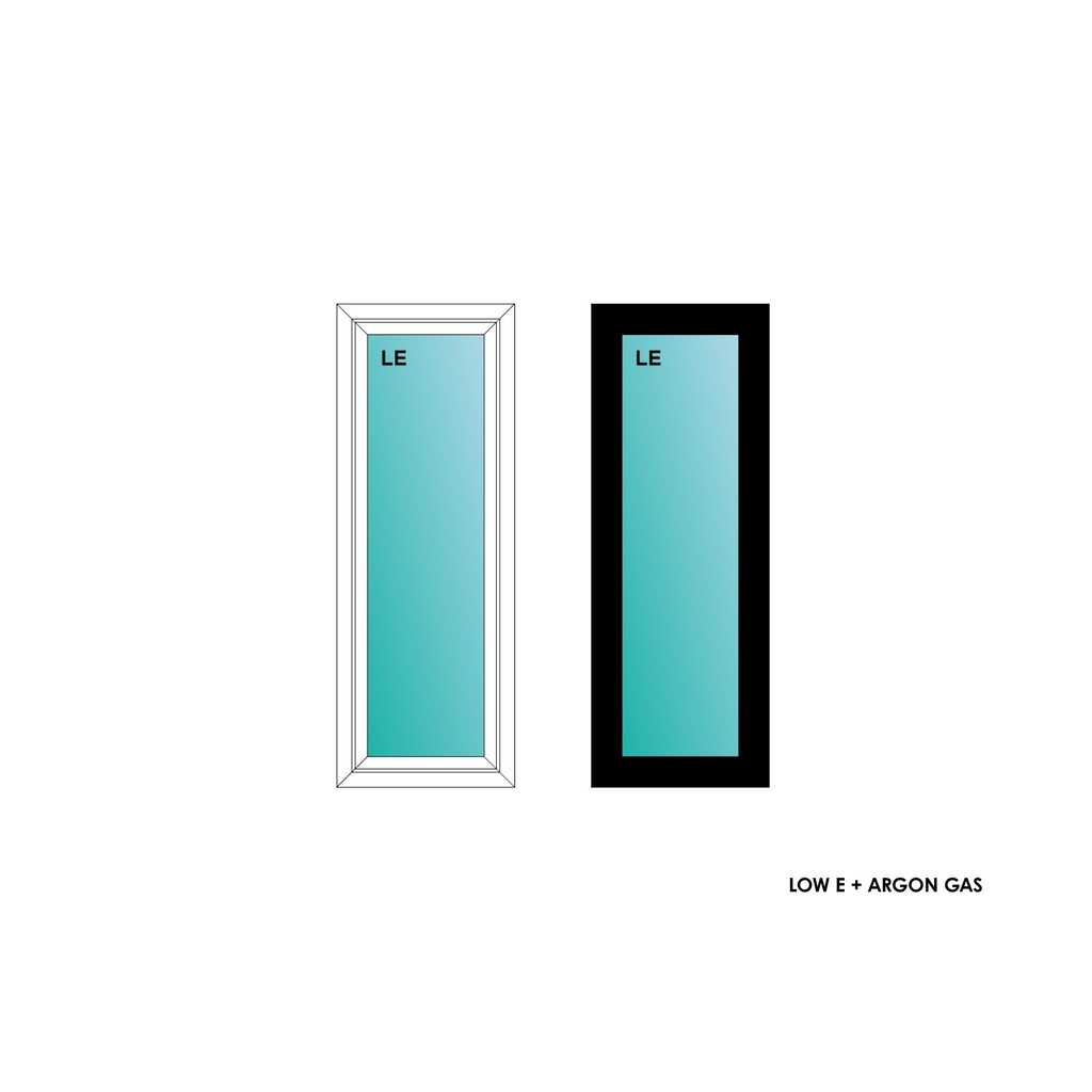 ELEVATE WINDOWS:1640 BLK PW 18x48