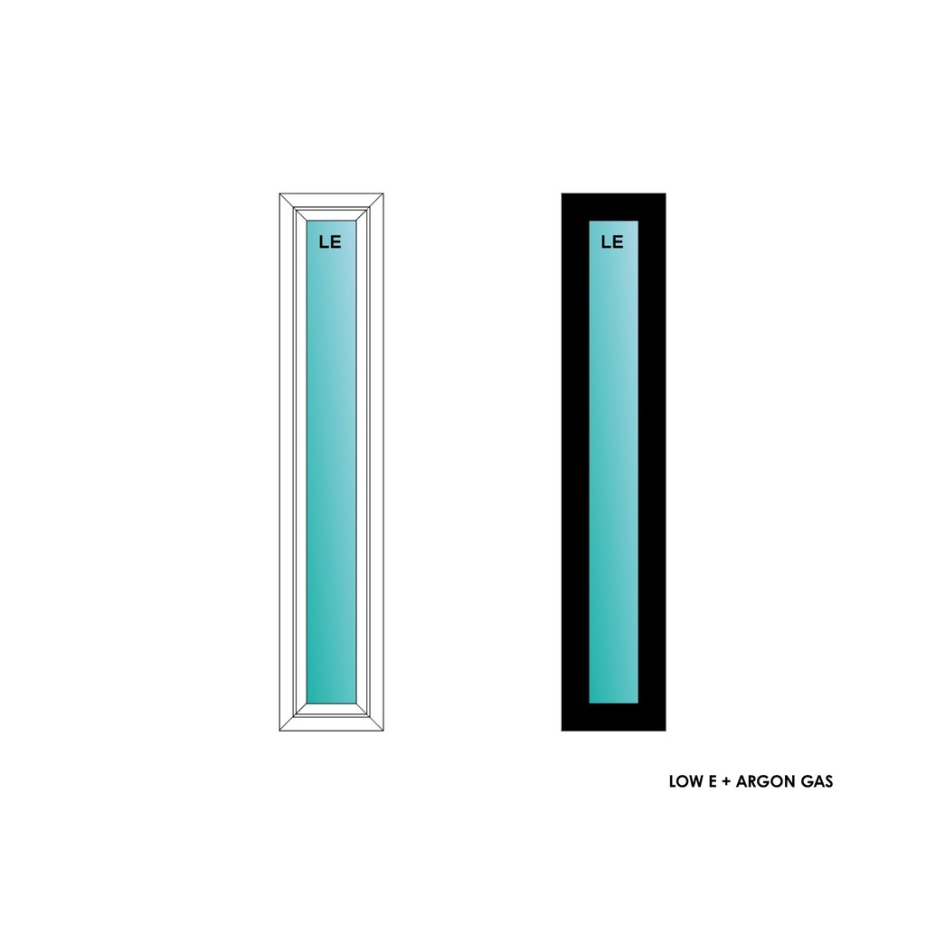 ELEVATE WINDOWS:1050 BLK PW 12X60