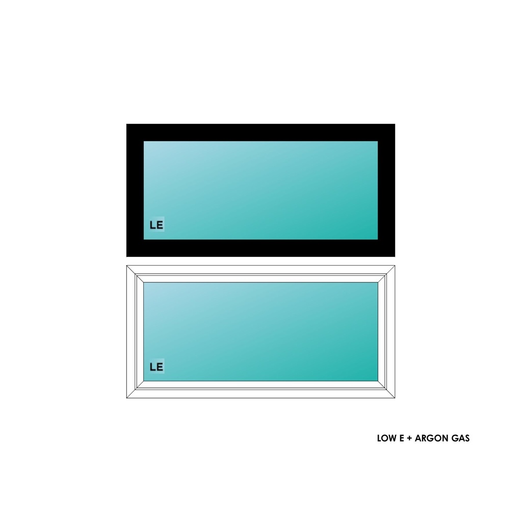 ELEVATE WINDOWS:4020 BLK PW 48X24