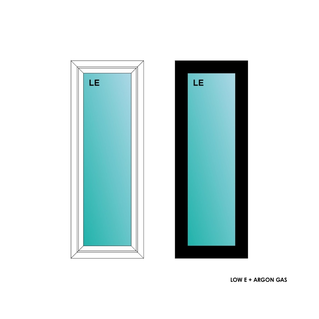 ELEVATE WINDOWS:4018 BLK PW 48X20