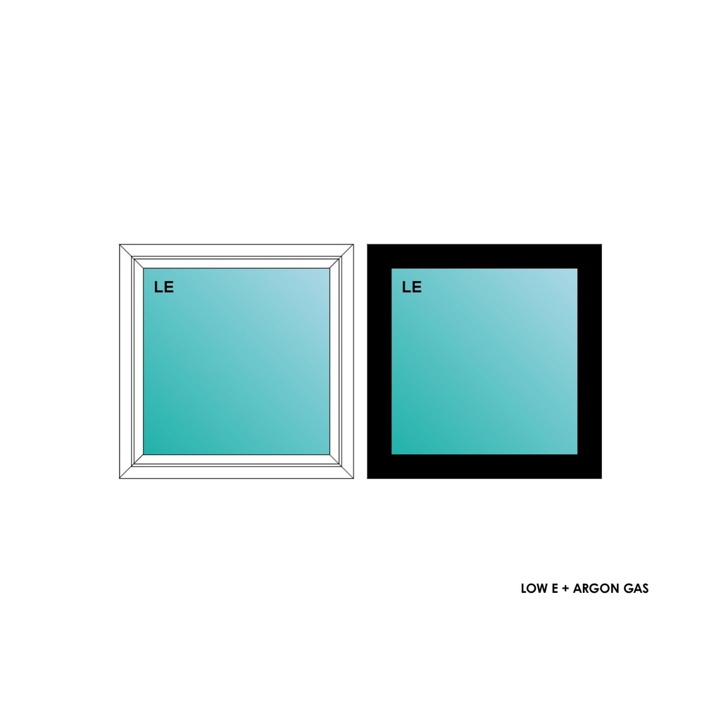 ELEVATE WINDOWS:3030 BLK PW 36X36