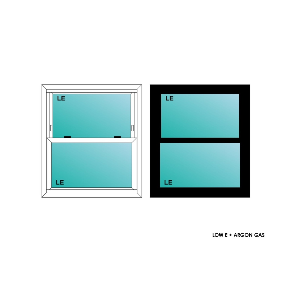 ELEVATE WINDOWS:2830 BLK SH 32X36