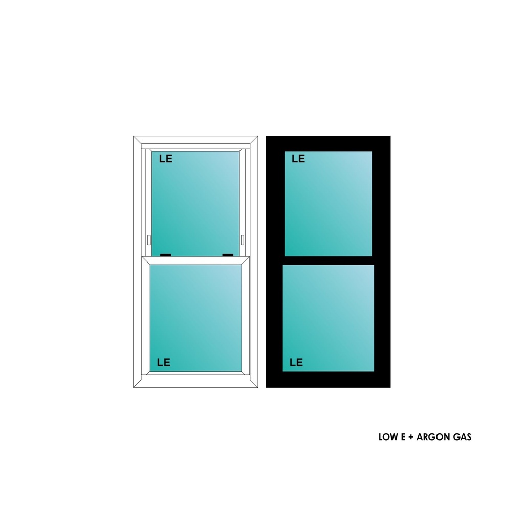ELEVATE WINDOWS:2040 BLK SH 24X48