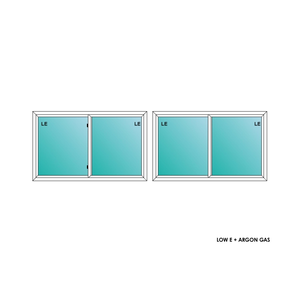 ELEVATE WINDOWS:6038 WH SL 72x44 A1