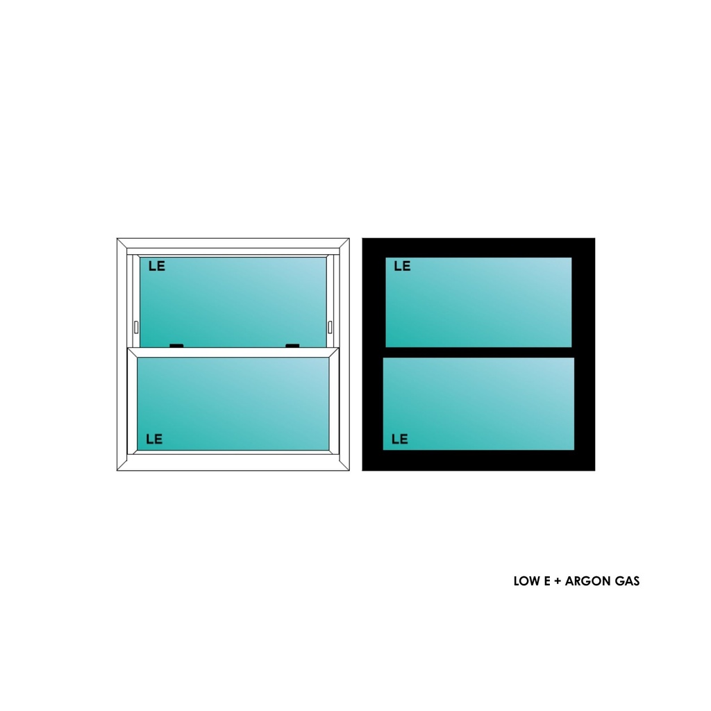 ELEVATE WINDOWS:3030 BLK SH 36X36