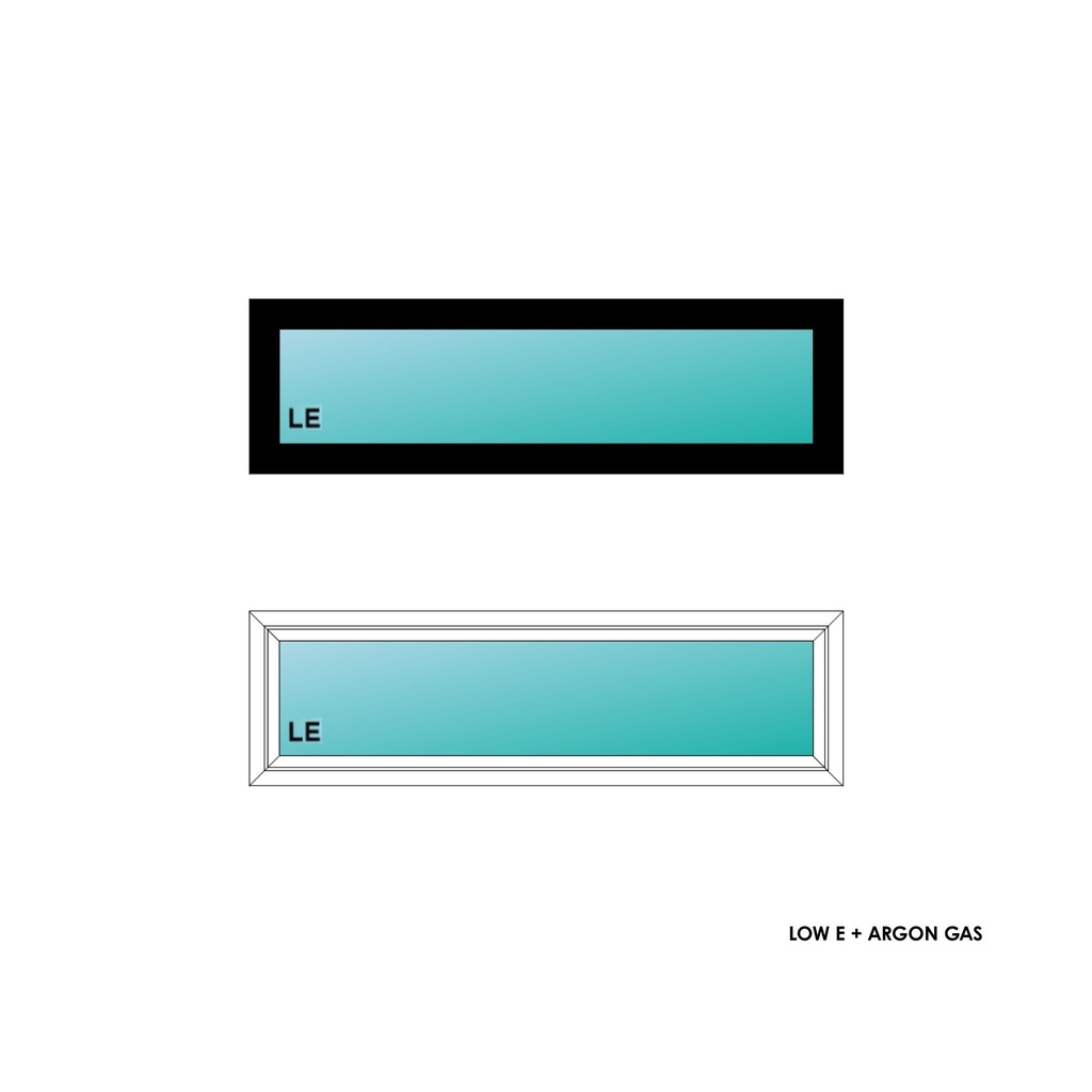 ELEVATE WINDOWS:5018 BLK PW 60X20