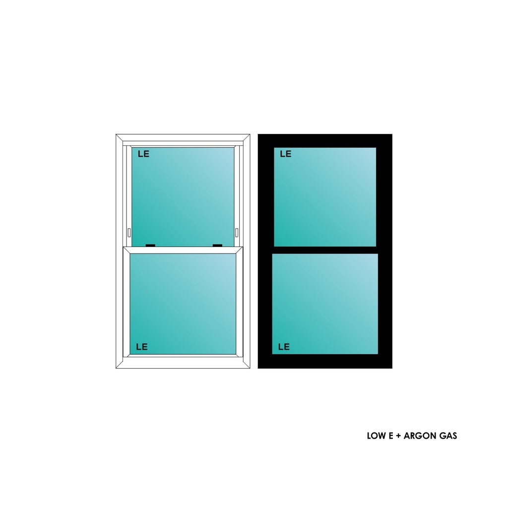 ELEVATE WINDOWS:2640 BLK SH 30x48