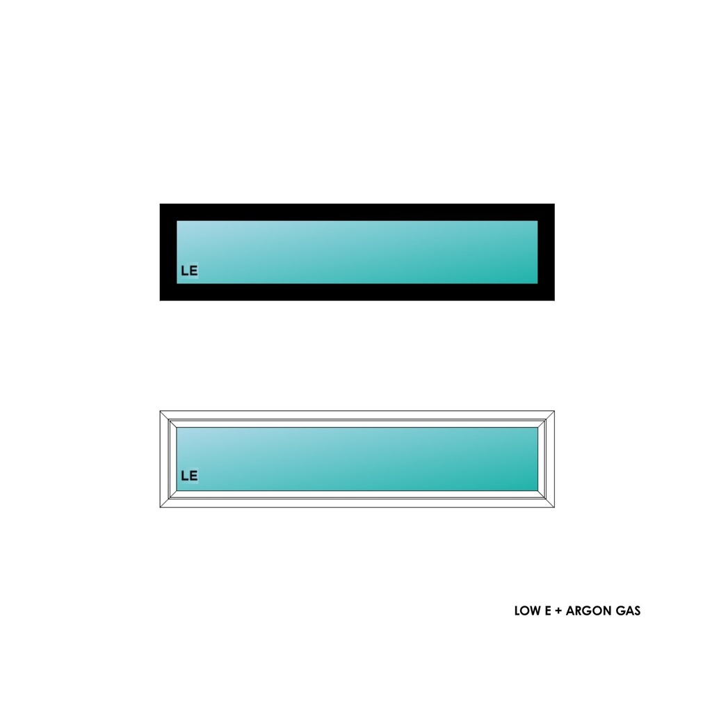 ELEVATE WINDOWS:6016 BLK PW 72X18