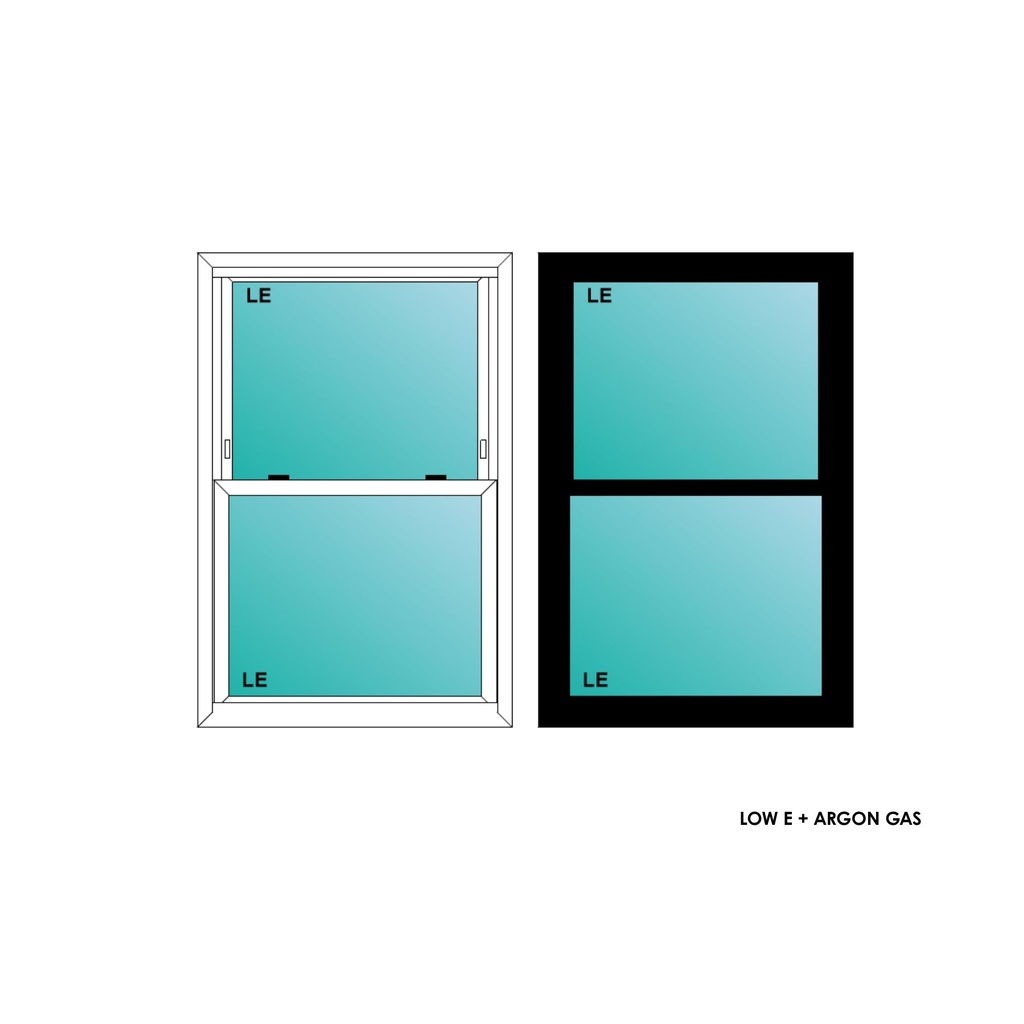 ELEVATE WINDOWS:2840 BLK SH 32x48