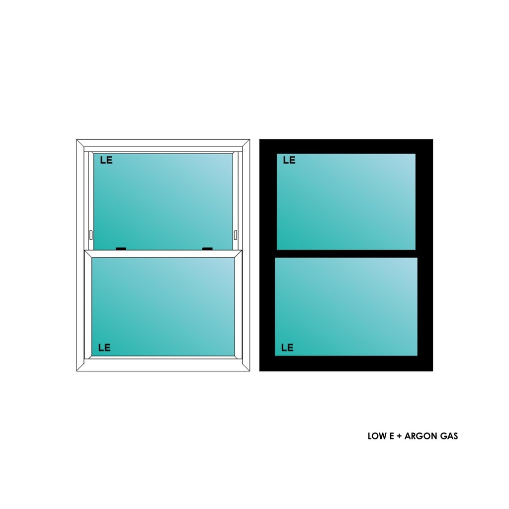 ELEVATE WINDOWS:3040 BLK SH 36X48