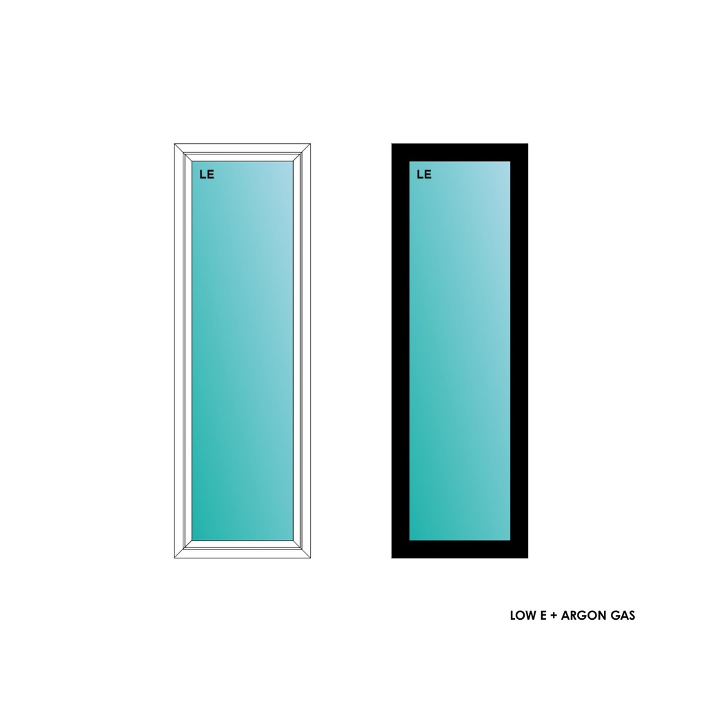 ELEVATE WINDOWS:2060 BLK PW 24X72