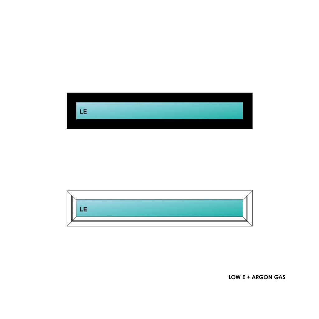 ELEVATE WINDOWS:6018 BLK PW 72X20