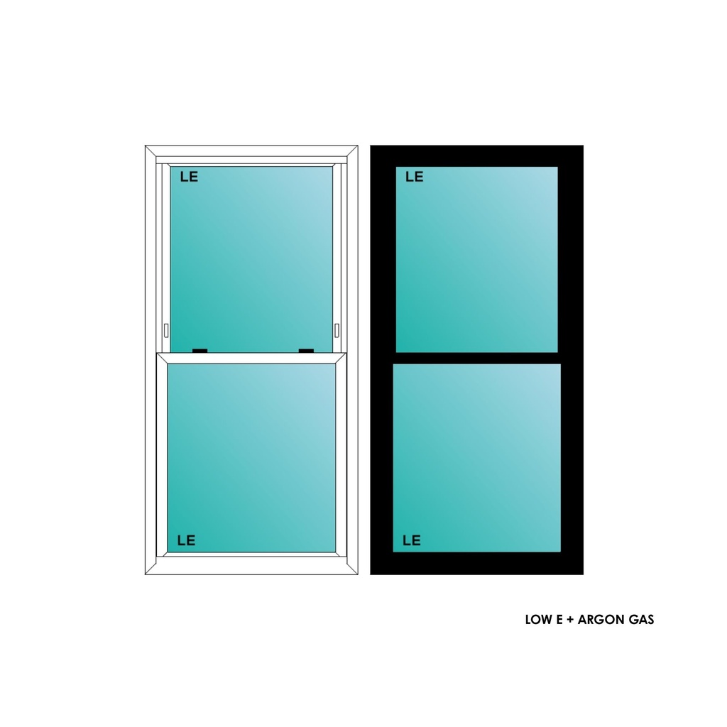 ELEVATE WINDOWS:2650 BLK SH 30X60