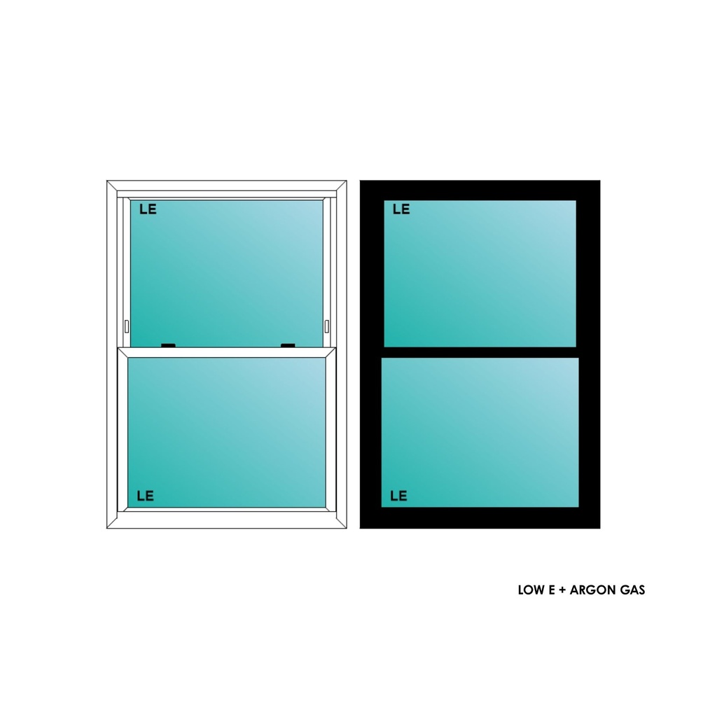 ELEVATE WINDOWS:3044 BLK SH 36X52