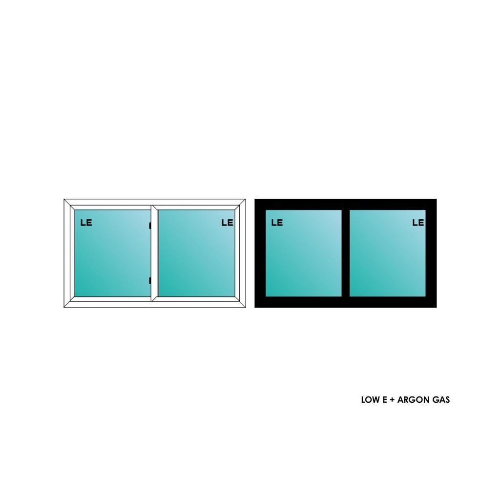 ELEVATE WINDOWS:5030 BLK SVS 60X36