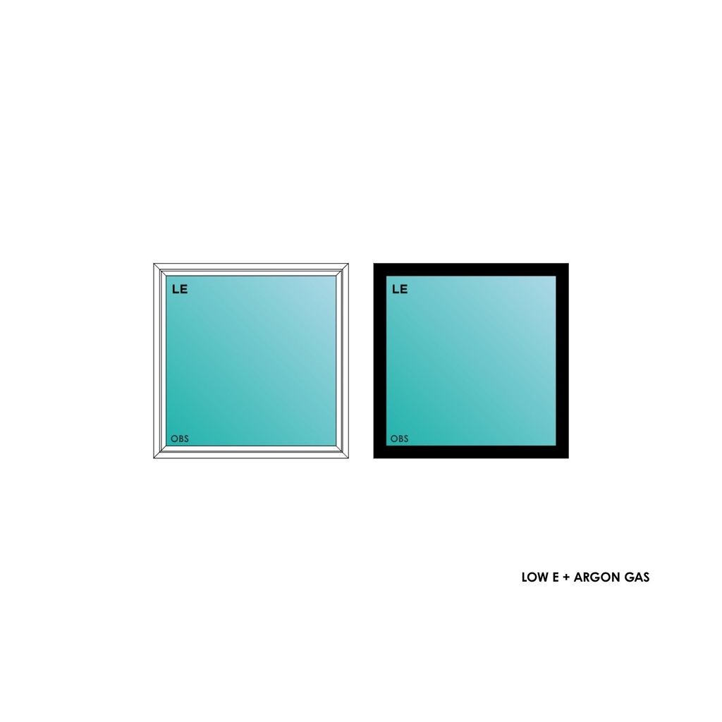 ELEVATE WINDOWS:4040 BLK PW/OBS 48X48