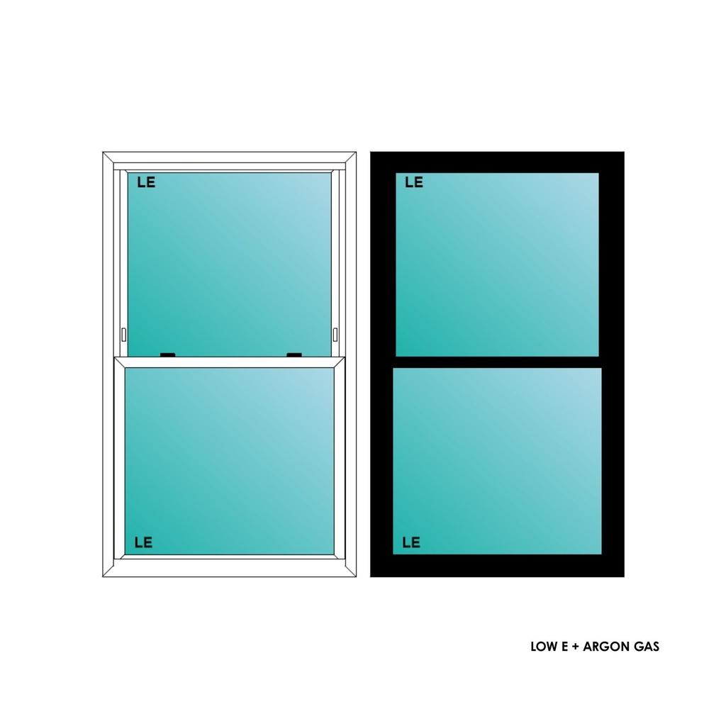 ELEVATE WINDOWS:3050 BLK SH 36X60 B5