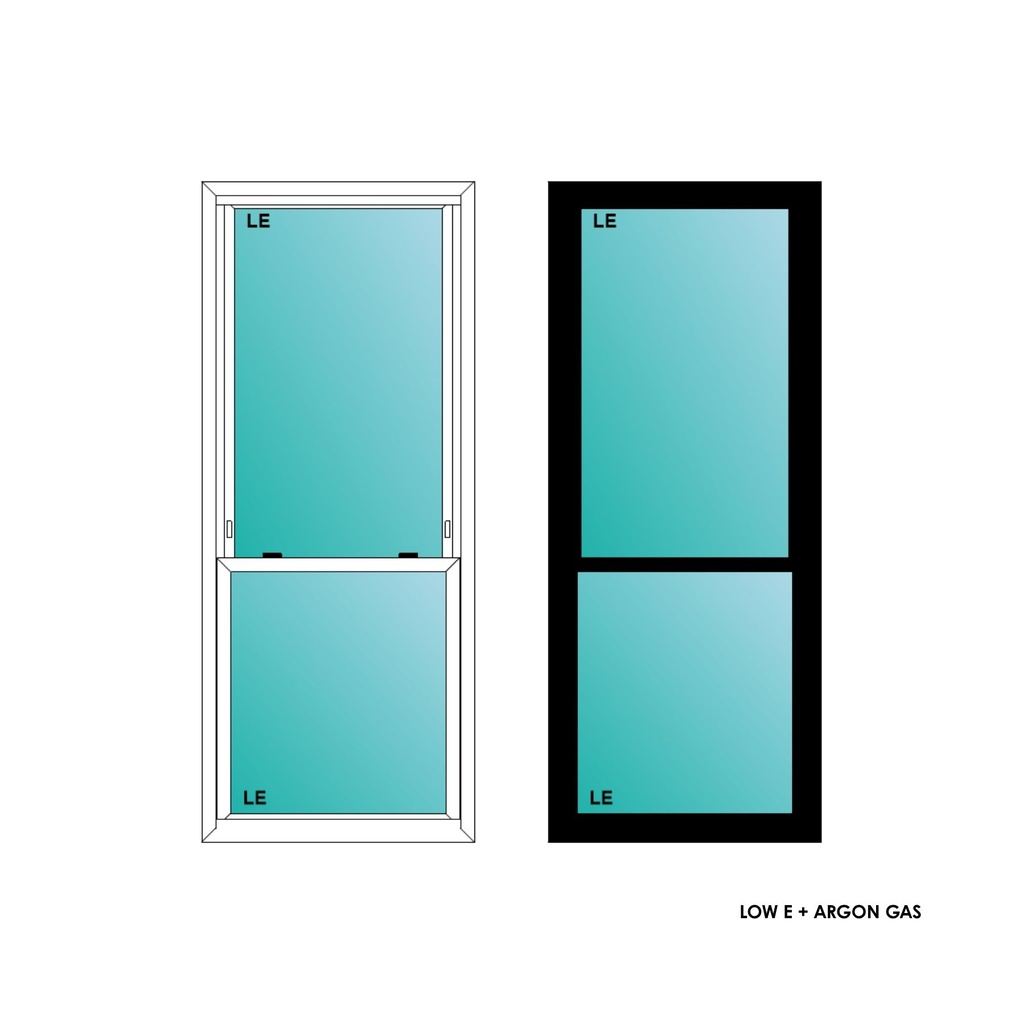 ELEVATE WINDOWS:2660 BLK SH 30X72