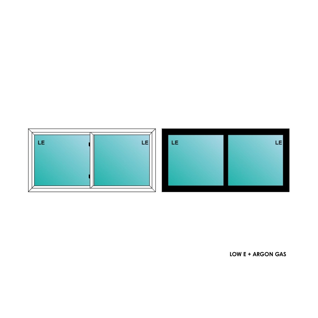 ELEVATE WINDOWS:6030 BLK SVS 72X36