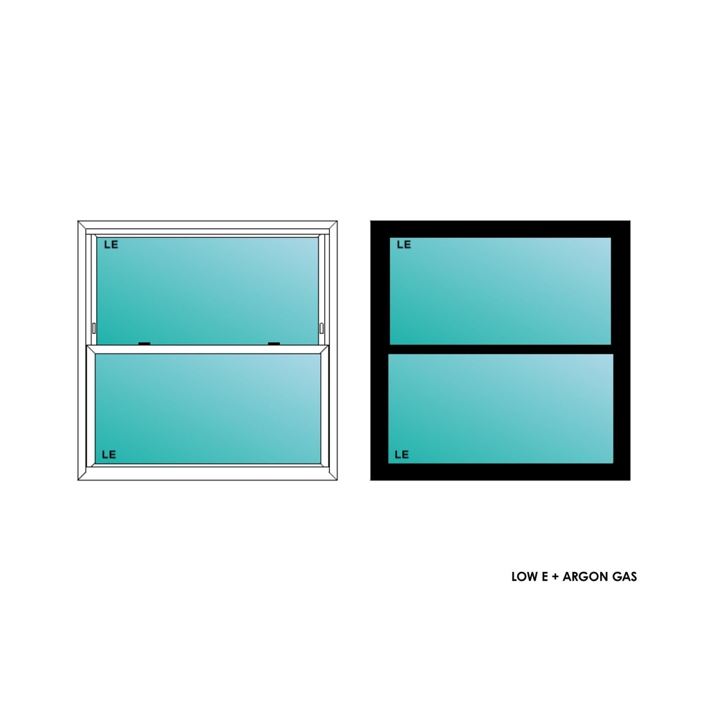 ELEVATE WINDOWS:4040 BLK SH 48X48