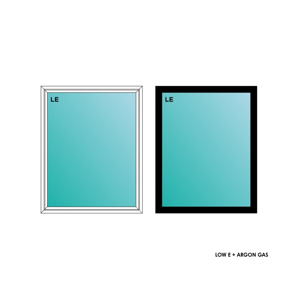 ELEVATE WINDOWS:4050 BLK PW 48X60