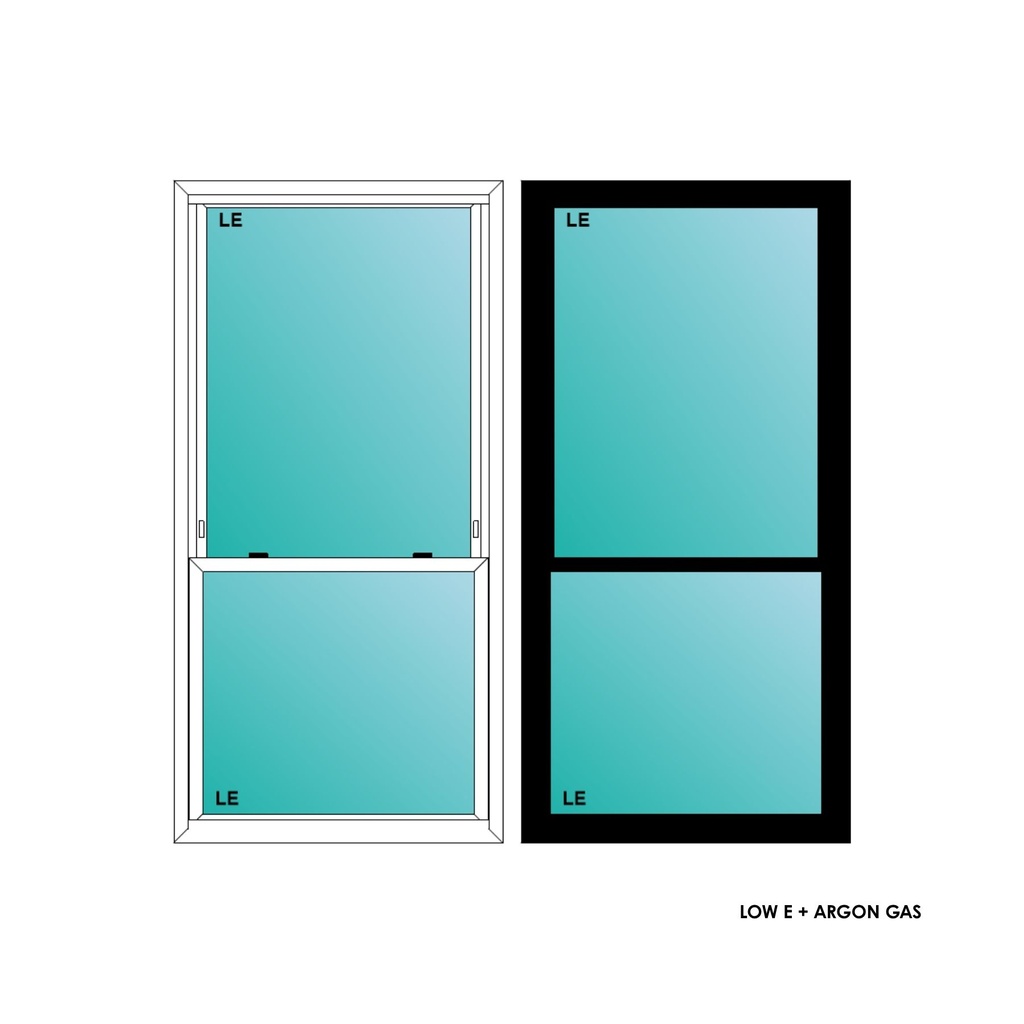 ELEVATE WINDOWS:3060 BLK SH 36X72 A6