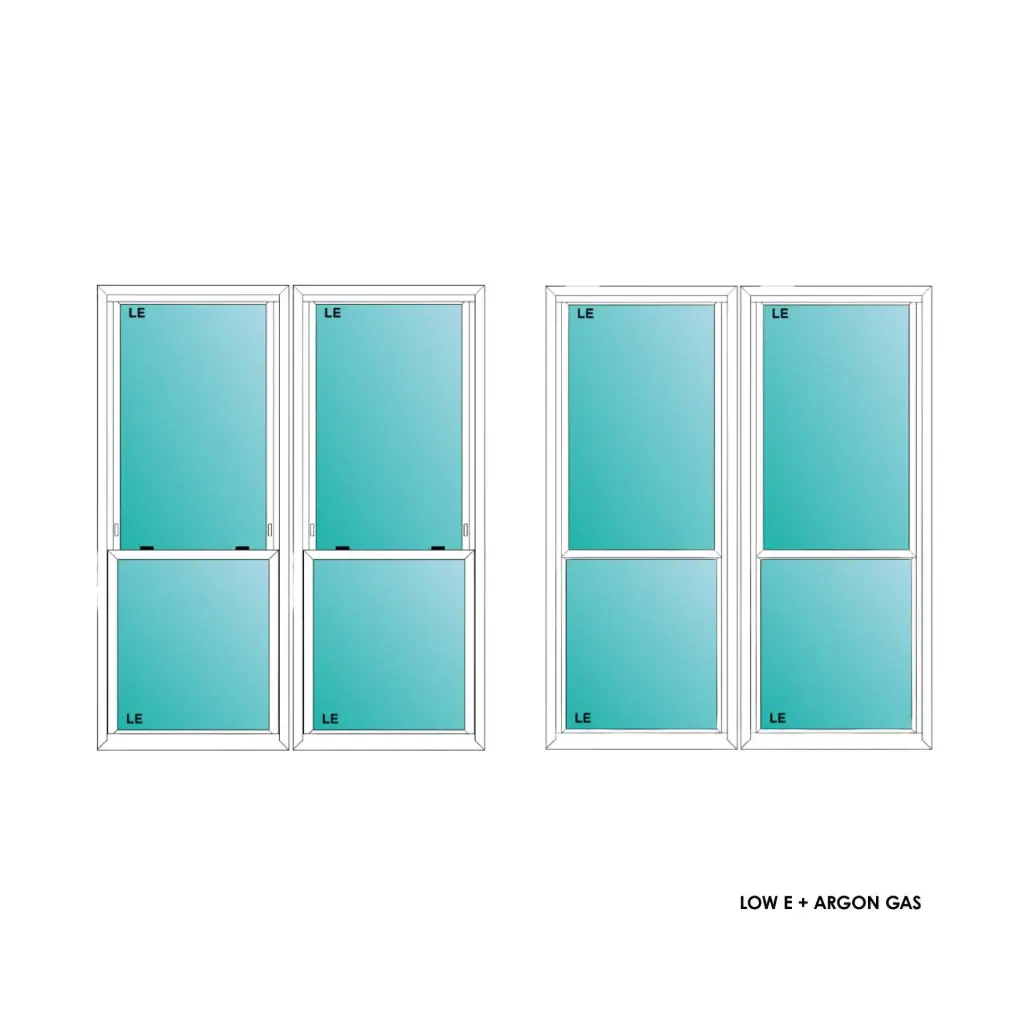 ELEVATE WINDOWS:5050 WH TWIN SH 60"X60" B9