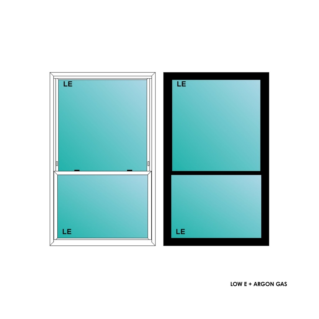 ELEVATE WINDOWS:3860 BLK SH 44x72