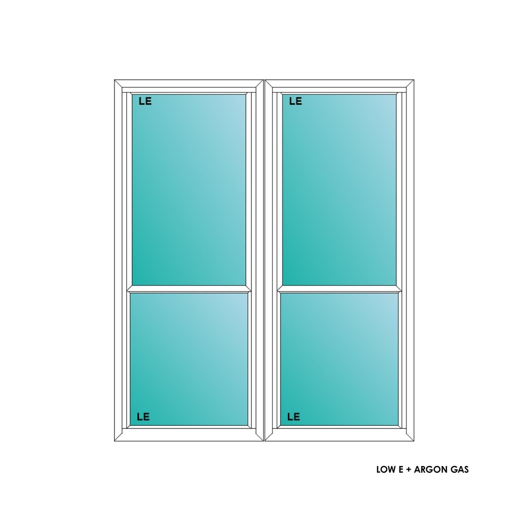 ELEVATE WINDOWS:5060 WH TWIN SH 60X72 A2