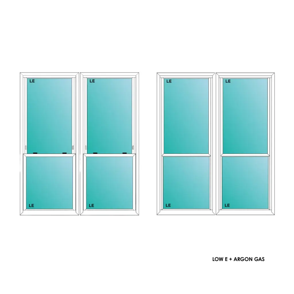 ELEVATE WINDOWS:5060 WH TWIN SH 60X72 A2