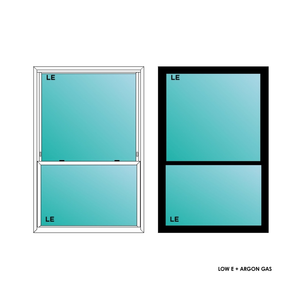ELEVATE WINDOWS:4060 BLK SH 48X72