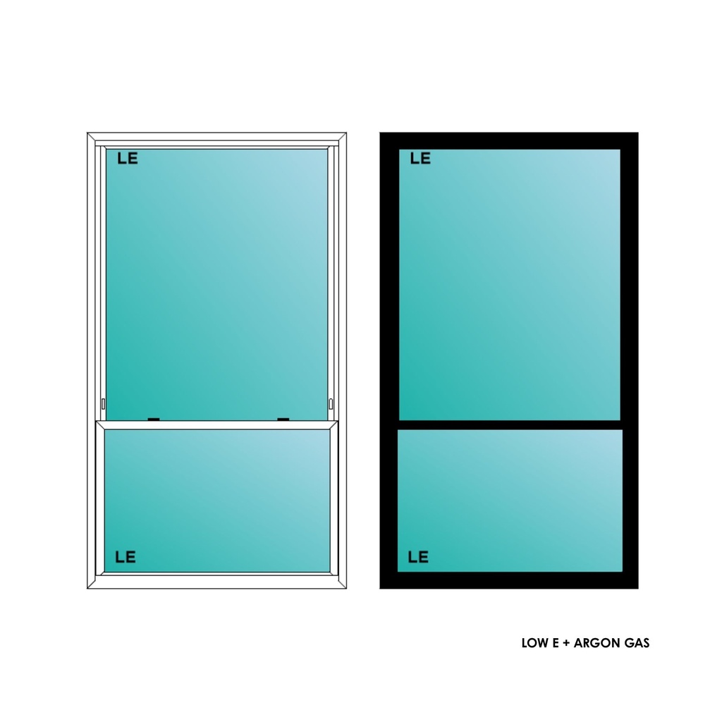 ELEVATE WINDOWS:4070 BLK SH 48X84