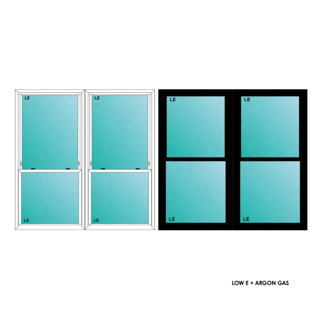 ELEVATE WINDOWS:5050 TWIN BLK SH 60X60
