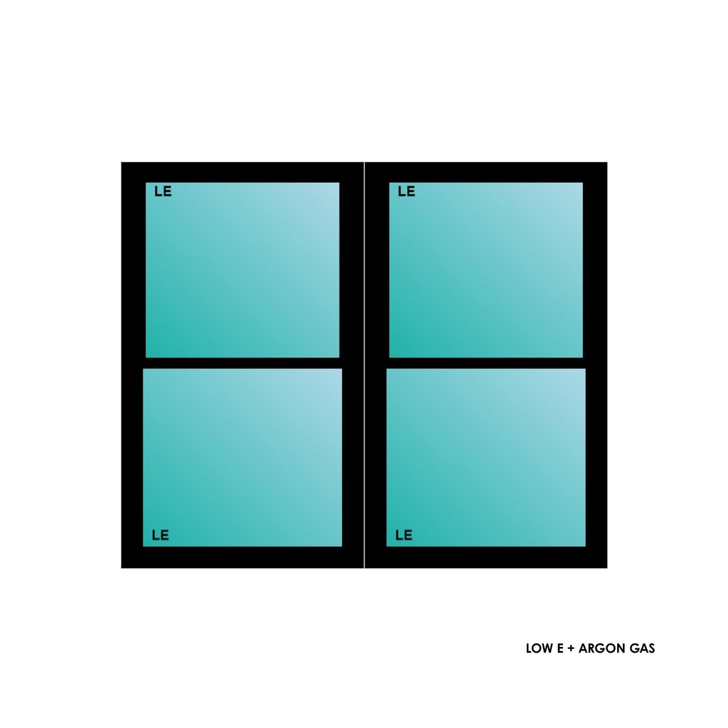 ELEVATE WINDOWS:6050 TWIN BLK SH 72X60
