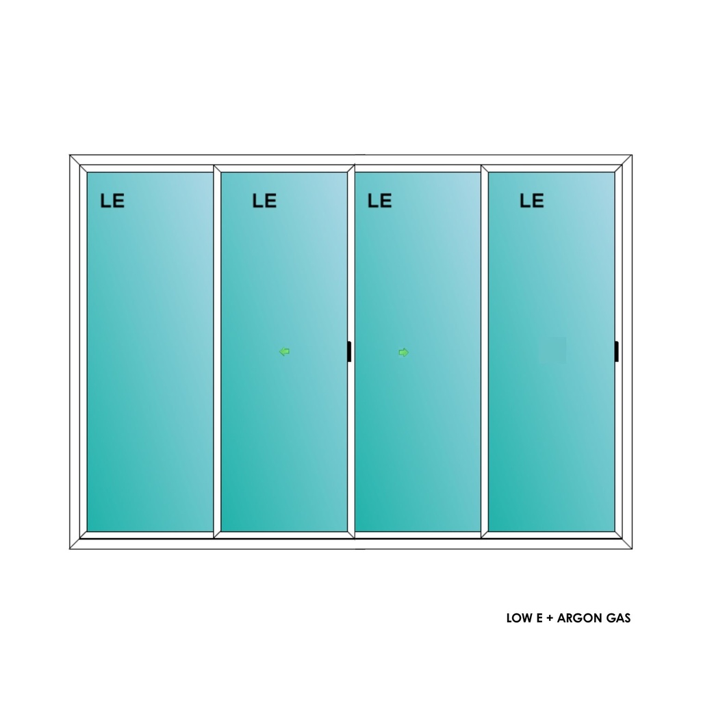 ELEVATE WINDOWS:10068 SLIDING PATIO DOOR 120X80