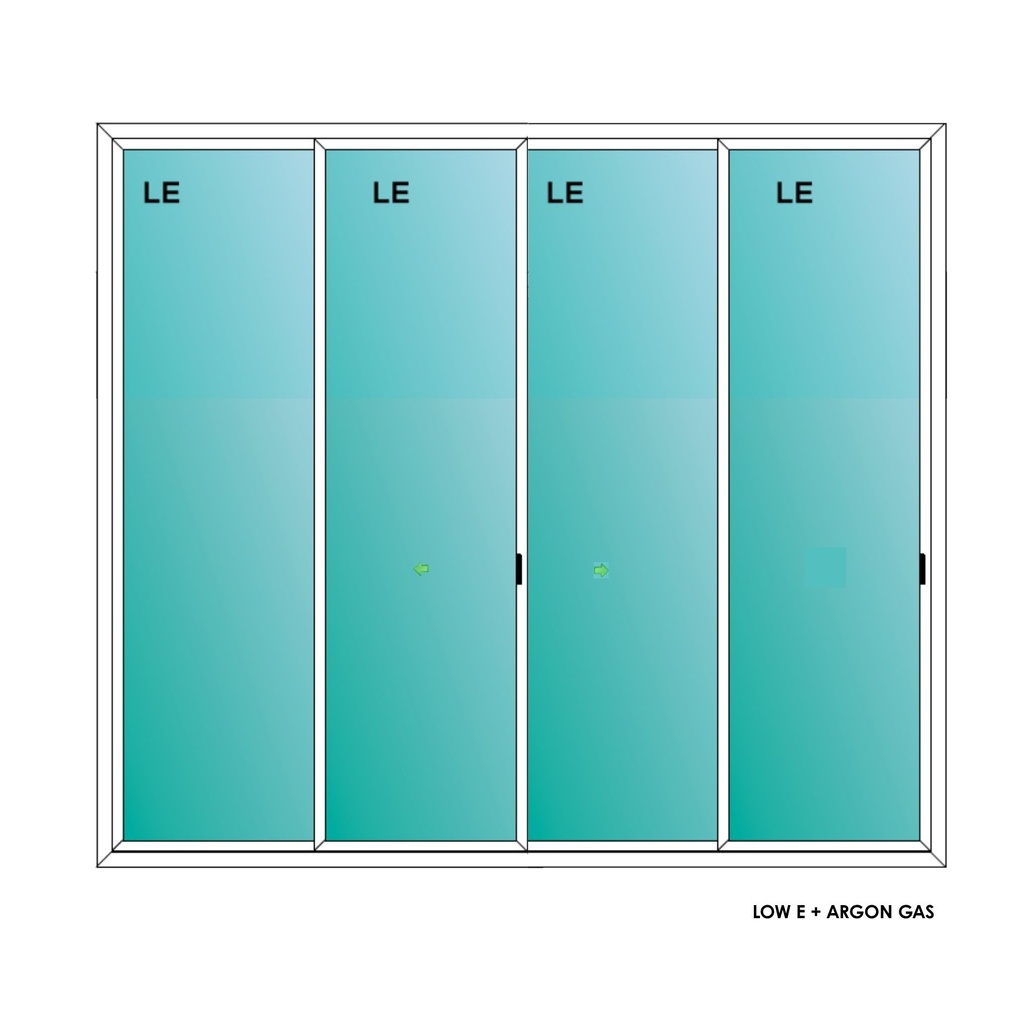 ELEVATE WINDOWS:12080 SLIDING PATIO DOOR 144X96