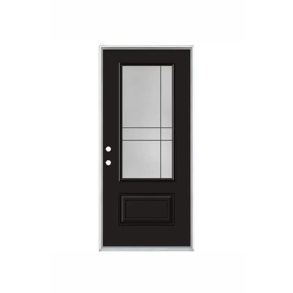 EXTERIOR DOOR:EXTERIOR FIBERGLASS WITH GBG FLUSH GLAZED 2PAN RH 3'0 x 6'8" **1026R**