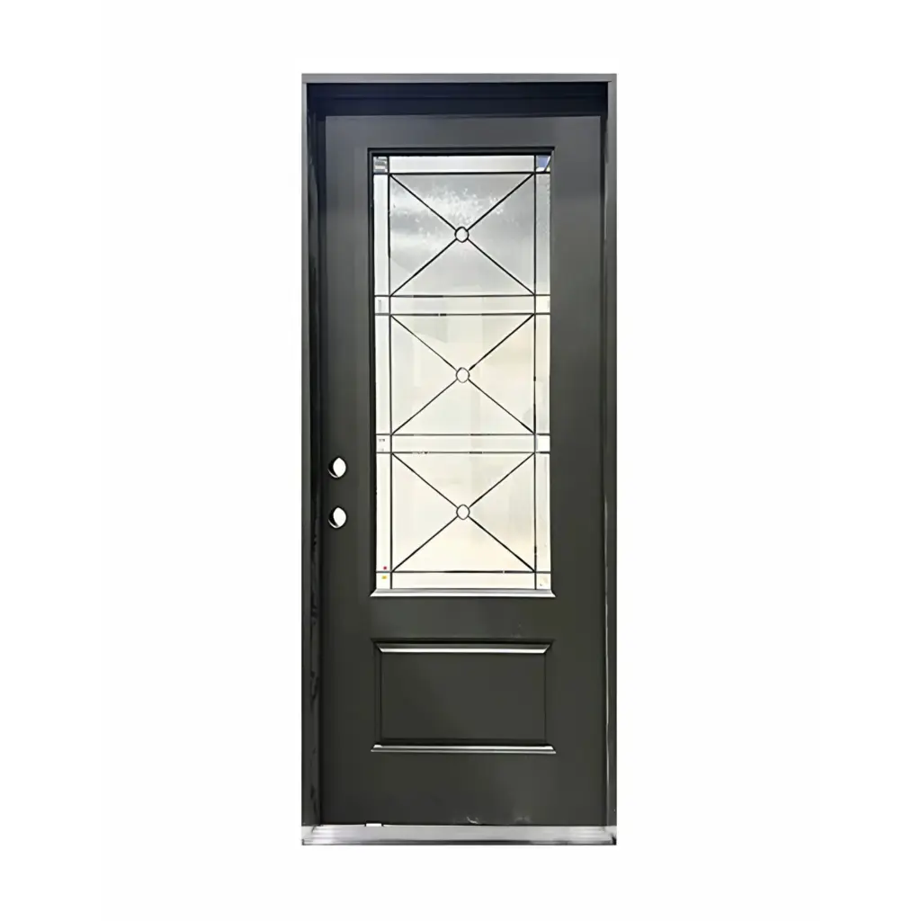 EXTERIOR DOOR:EXTERIOR FIBERGLASS WITH FLUSH GLAZED R3'0 x 8'0" **1021R**