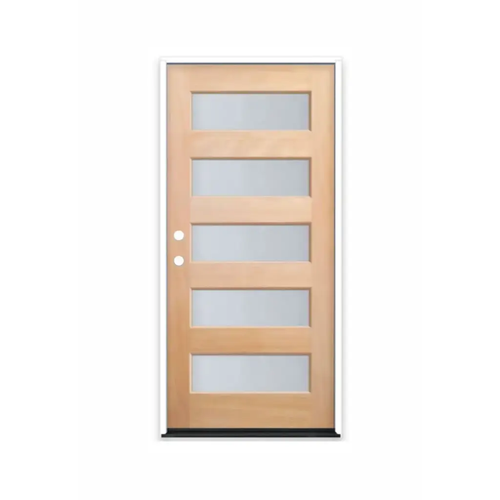 MAHOGANY 3068 RH MAHOGANY 5 LITE EQUAL FROSTED