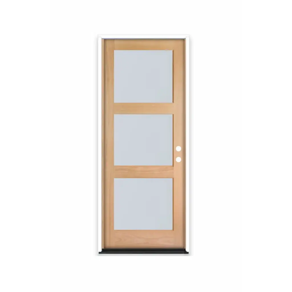 MAHOGANY 3068 LH MAHOGANY 3 LITE EQUAL FROSTED